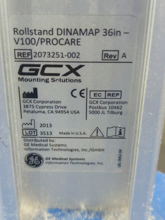 GE Healthcare CareScape Dinamap V100 Roll Stand