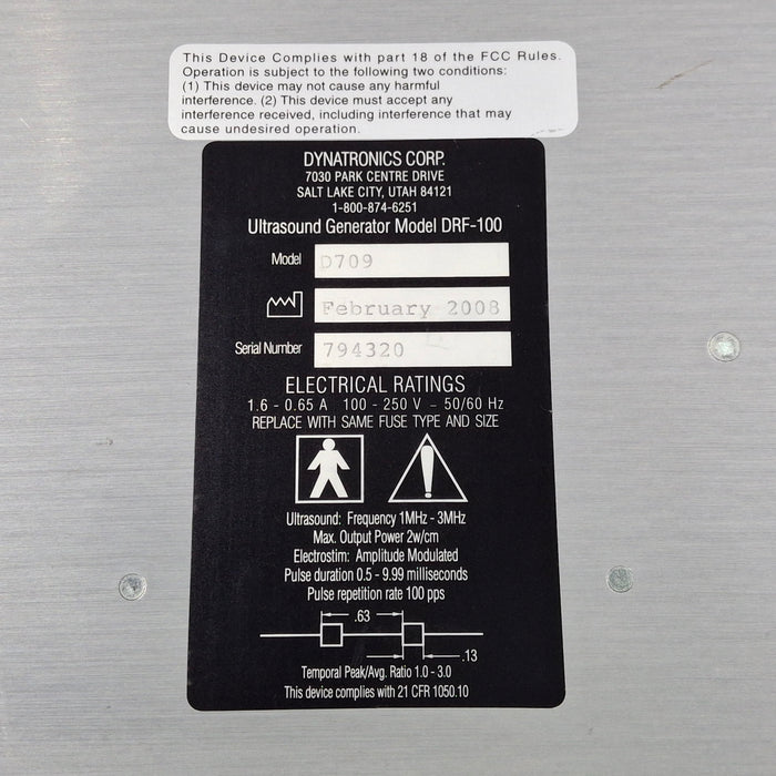 Dynatron 709 Solaris Series Ultrasound Therapy Unit