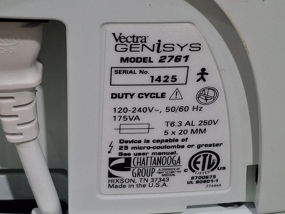 Chattanooga Group Vectra Genisys 2761 2-Channel Ultrasound Combo Unit