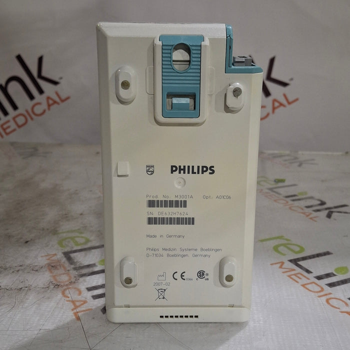 Philips M3001A-A01C06 Fast SpO2, NIBP, ECG, Temp, IBP MMS Module