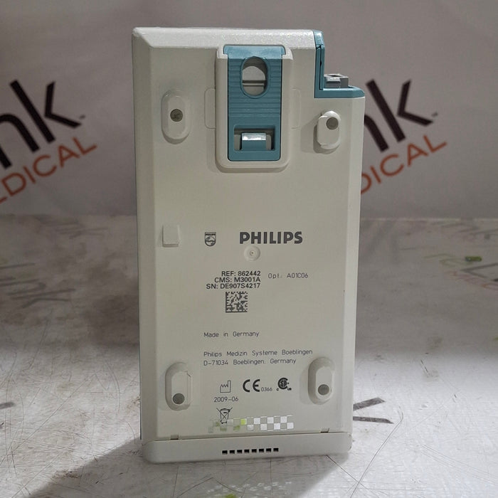 Philips M3001A-A01C06 Fast SpO2, NIBP, ECG, Temp, IBP MMS Module
