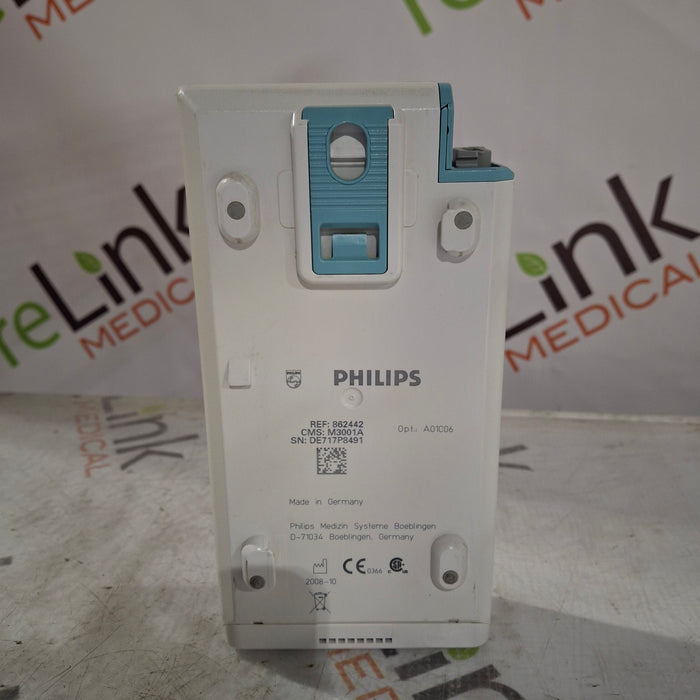 Philips M3001A-A01C06 Fast SpO2, NIBP, ECG, Temp, IBP MMS Module