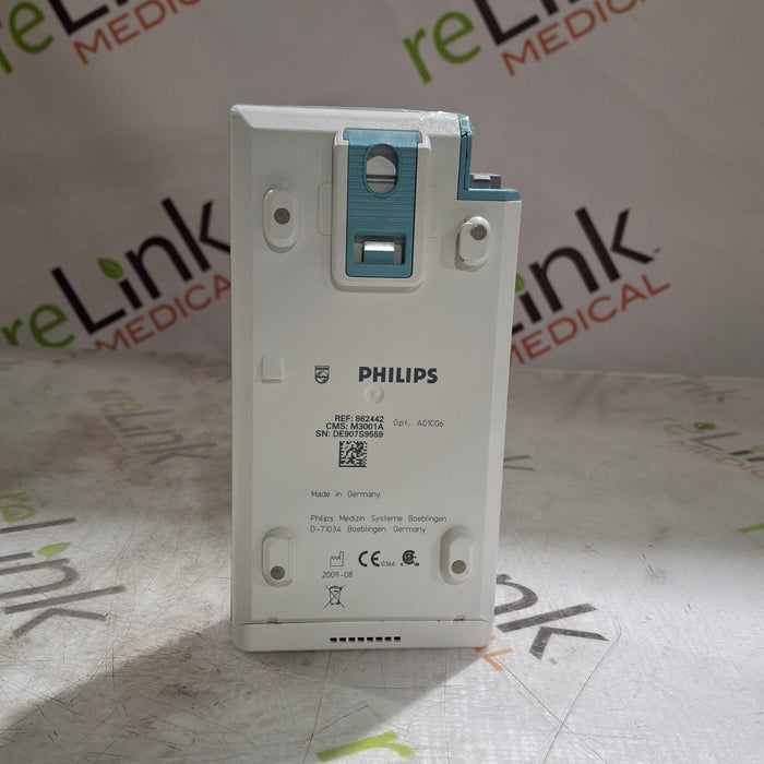 Philips M3001A-A01C06 Fast SpO2, NIBP, ECG, Temp, IBP MMS Module