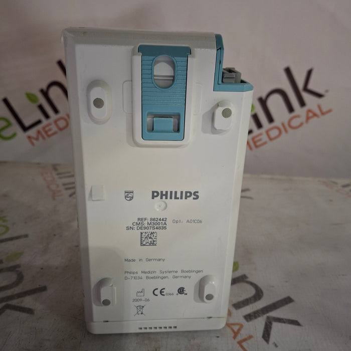 Philips M3001A-A01C06 Fast SpO2, NIBP, ECG, Temp, IBP MMS Module