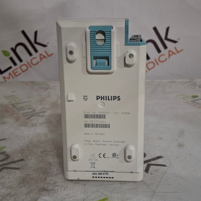 Philips M3001A-A03C06 Masimo SpO2, NIBP, ECG, Temp, IBP MMS Module