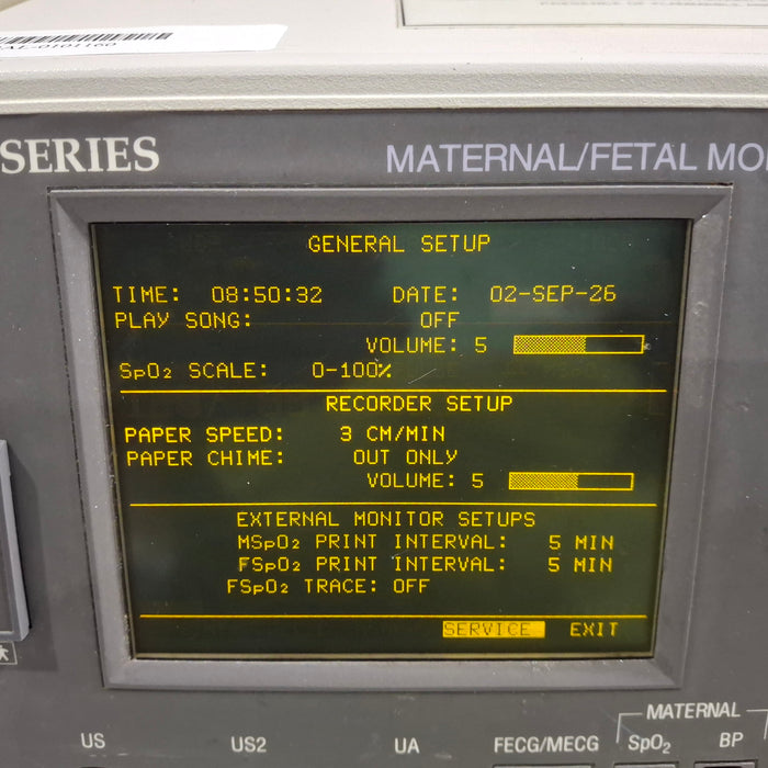 GE Healthcare Corometrics 120 Model 129 Fetal Monitor