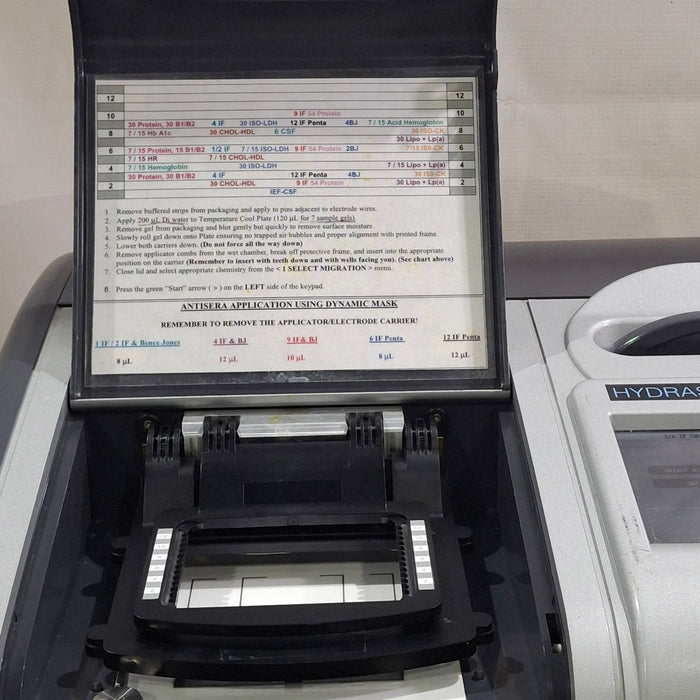 Sebia Electrophoresis Hydrasys 2 Electrophoresis Analyzer