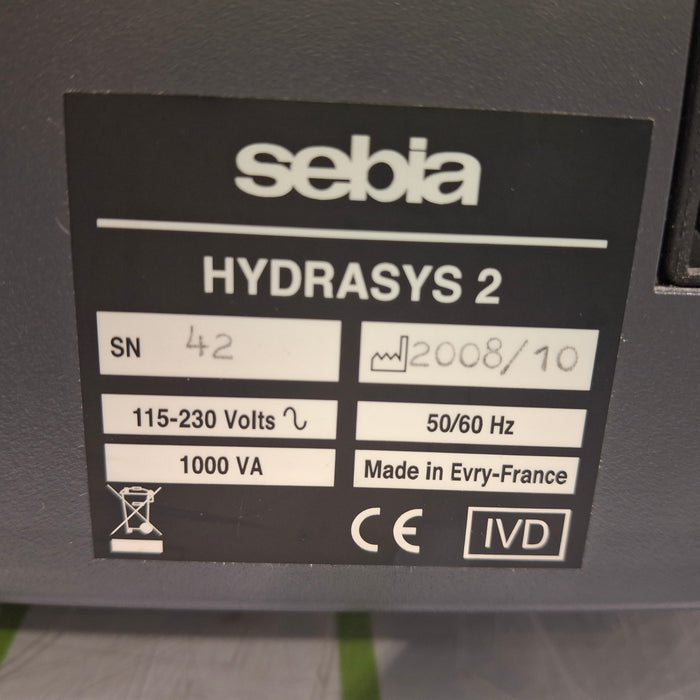 Sebia Electrophoresis Hydrasys 2 Electrophoresis Analyzer