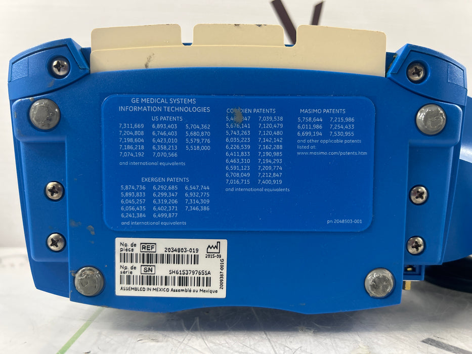 GE Healthcare Dinamap V100 - NIBP, SpO2, Temp Vital Signs Monitor
