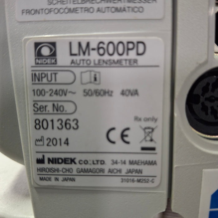 Nidek LM-600PD Auto Lensmeter