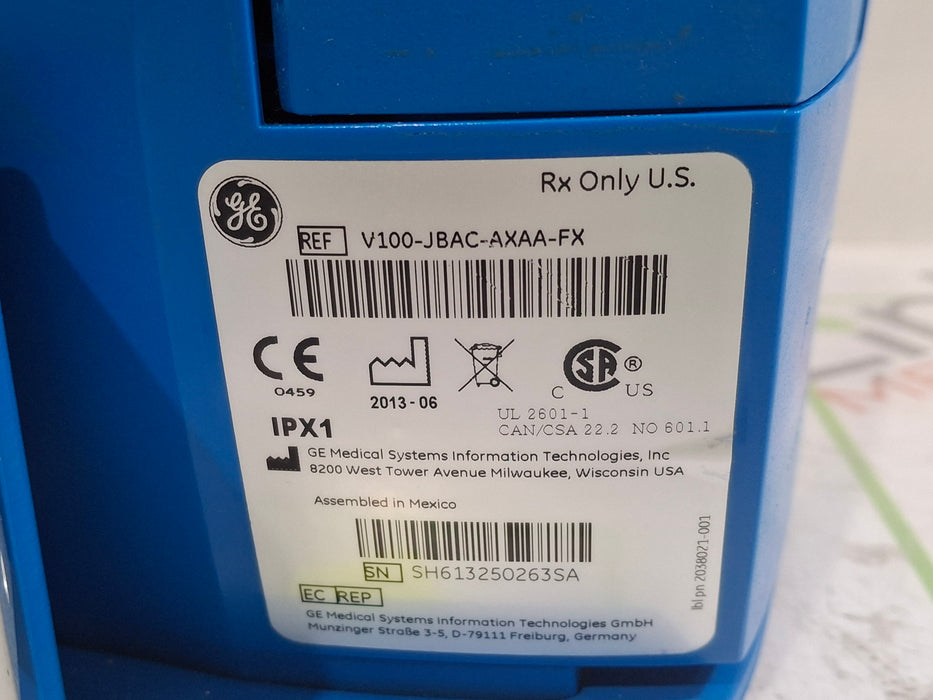 GE Healthcare Dinamap V100 - NIBP, SpO2, Temp Vital Signs Monitor