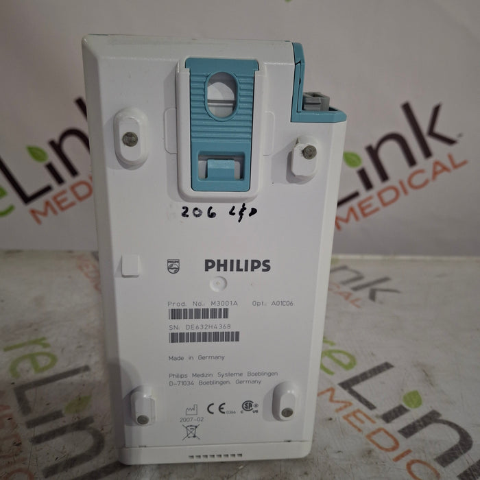 Philips M3001A-A01C06 Fast SpO2, NIBP, ECG, Temp, IBP MMS Module