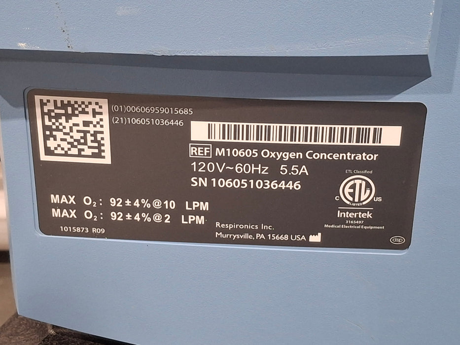 Respironics Millennium M10 Oxygen Concentrator