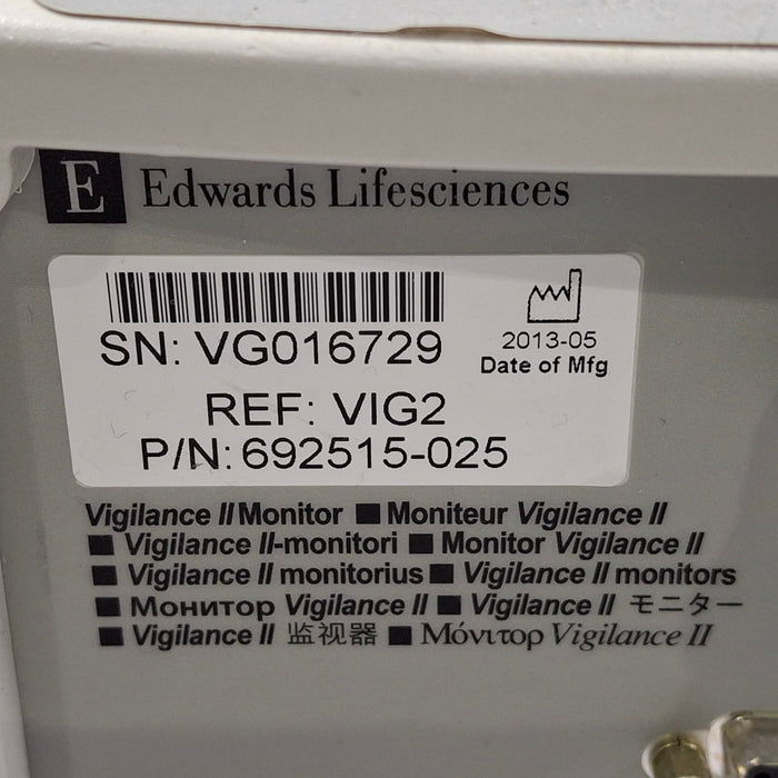 Edwards Lifesciences Vigilance II Patient Monitor