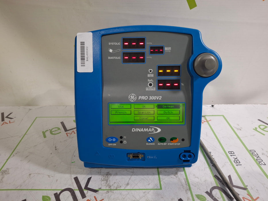 GE Healthcare Dinamap Pro 300V2 Vital Signs Monitor