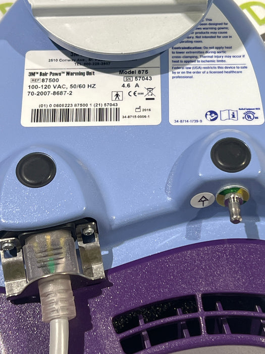 3M Bair Paws 875 Patient Warmer