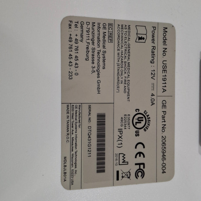 GE Healthcare CDA19T Patient Monitor