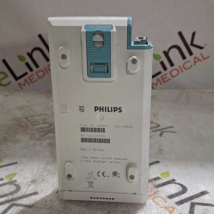 Philips M3001A-A01C06 Fast SpO2, NIBP, ECG, Temp, IBP MMS Module