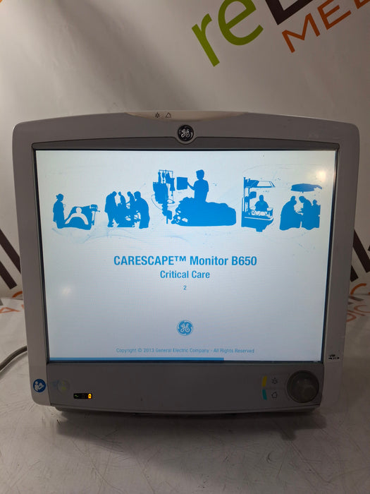 GE Healthcare Carescape B650 Critical Care Patient Monitor