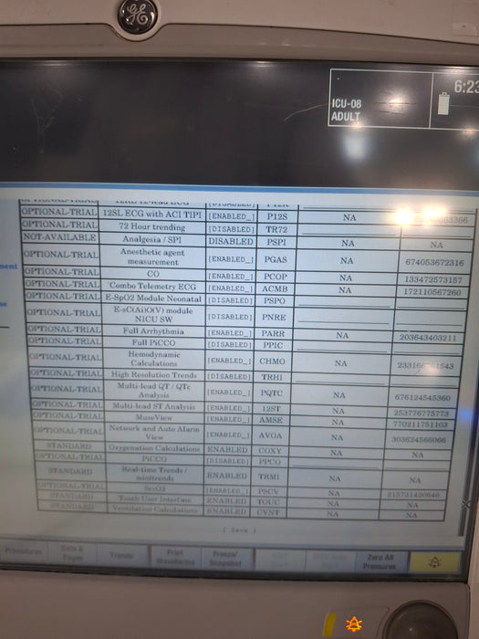 GE Healthcare Carescape B650 Critical Care Patient Monitor