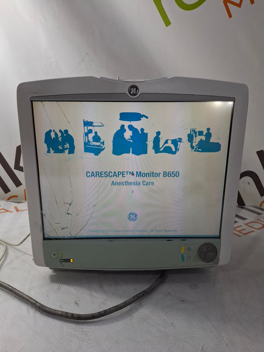 GE Healthcare Carescape B650 Anesthesia Care Patient Monitor