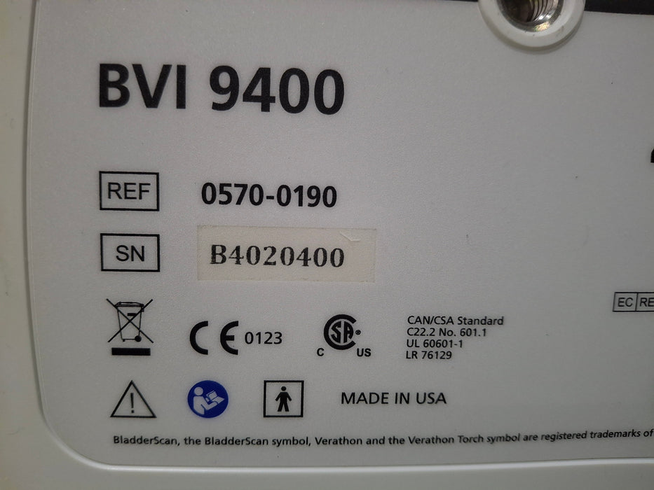 Verathon Medical, Inc BVI 9400 Bladderscan