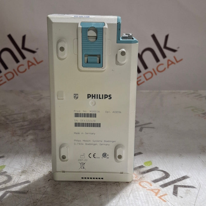 Philips M3001A-A03C06 Masimo SpO2, NIBP, ECG, Temp, IBP MMS Module