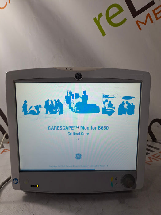 GE Healthcare Carescape B650 Critical Care Patient Monitor