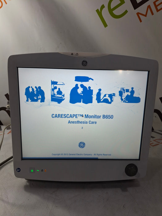 GE Healthcare Carescape B650 Anesthesia Care Patient Monitor