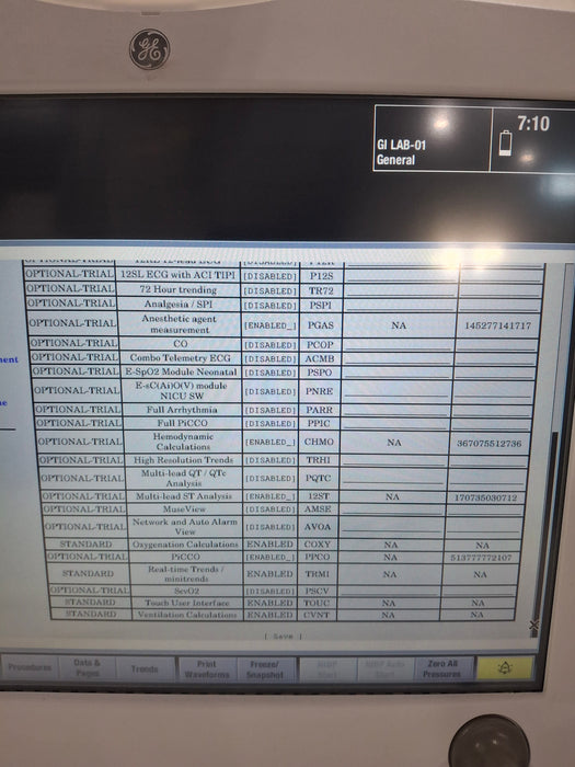 GE Healthcare Carescape B650 Anesthesia Care Patient Monitor