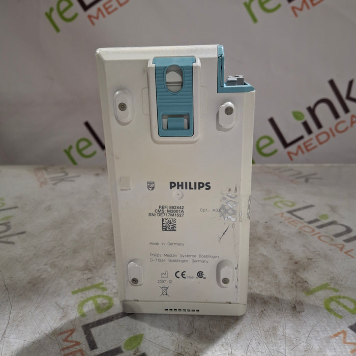 Philips M3001A-A03C18 Masimo SpO2, NIBP, 12 lead ECG, Temp, IBP MMS Module
