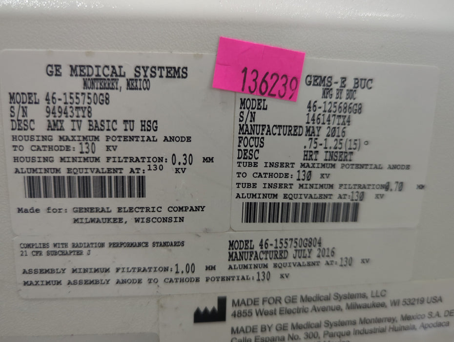 GE Healthcare AMX 4 Plus Portable X-Ray Unit