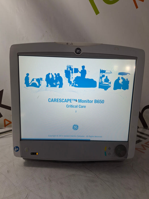 GE Healthcare Carescape B650 Critical Care Patient Monitor
