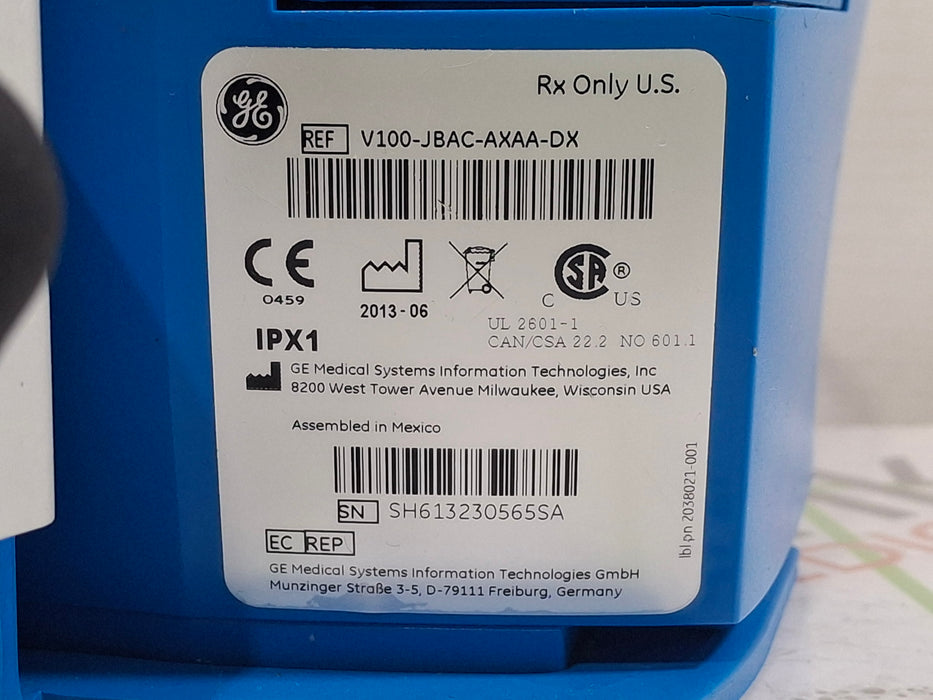 GE Healthcare Dinamap V100 - NIBP, SpO2, Temp Vital Signs Monitor