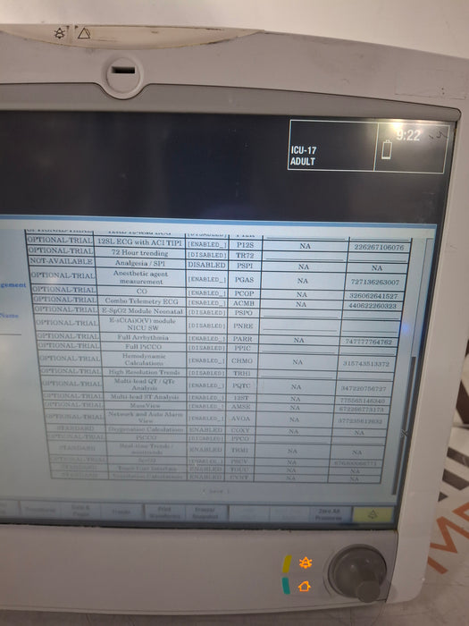 GE Healthcare Carescape B650 Critical Care Patient Monitor