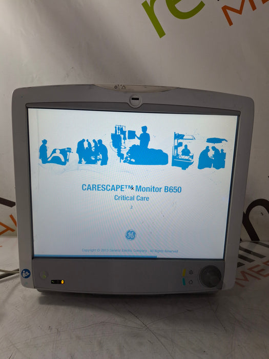 GE Healthcare Carescape B650 Critical Care Patient Monitor