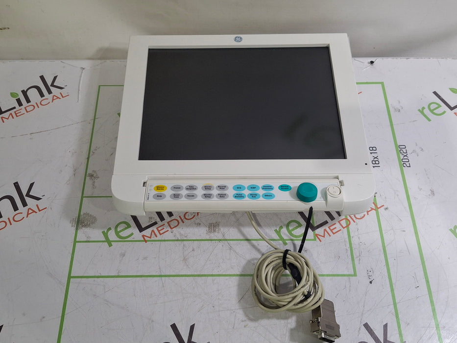 GE Healthcare DFPD1500 15" Monitor For Anesthesia Monitor