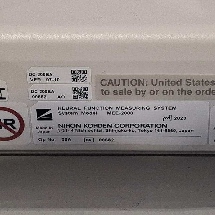 Nihon Kohden MEE-2000 Neuromaster IOM system
