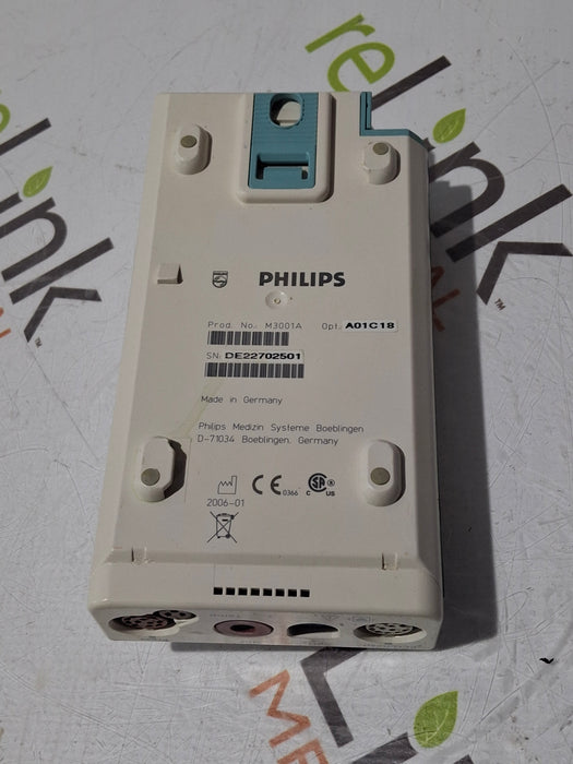 Philips M3001A-A01C18 Fast SpO2, NIBP, 12 lead ECG, Temp, IBP MMS Module