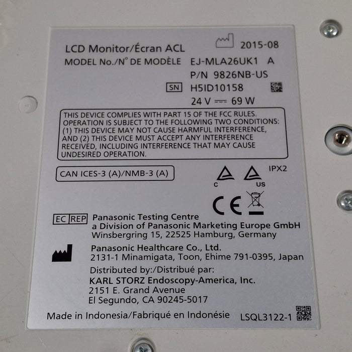 Karl Storz EJ-MLA26UK1 26" LED Surgical Display