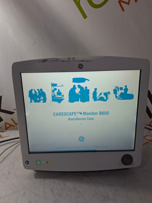 GE Healthcare Carescape B650 Anesthesia Care Patient Monitor