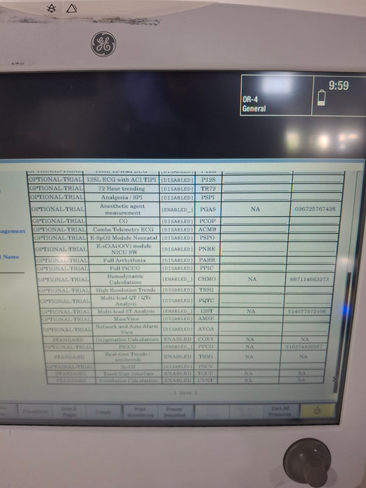 GE Healthcare Carescape B650 Anesthesia Care Patient Monitor