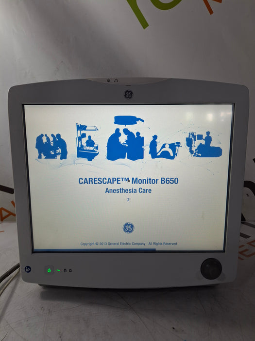 GE Healthcare Carescape B650 Anesthesia Care Patient Monitor