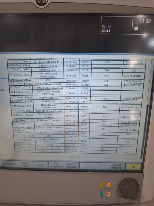 GE Healthcare Carescape B650 Critical Care Patient Monitor
