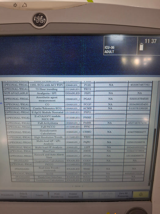 GE Healthcare Carescape B650 Critical Care Patient Monitor