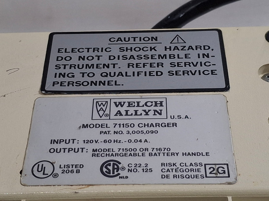 Welch Allyn 71150 Charger