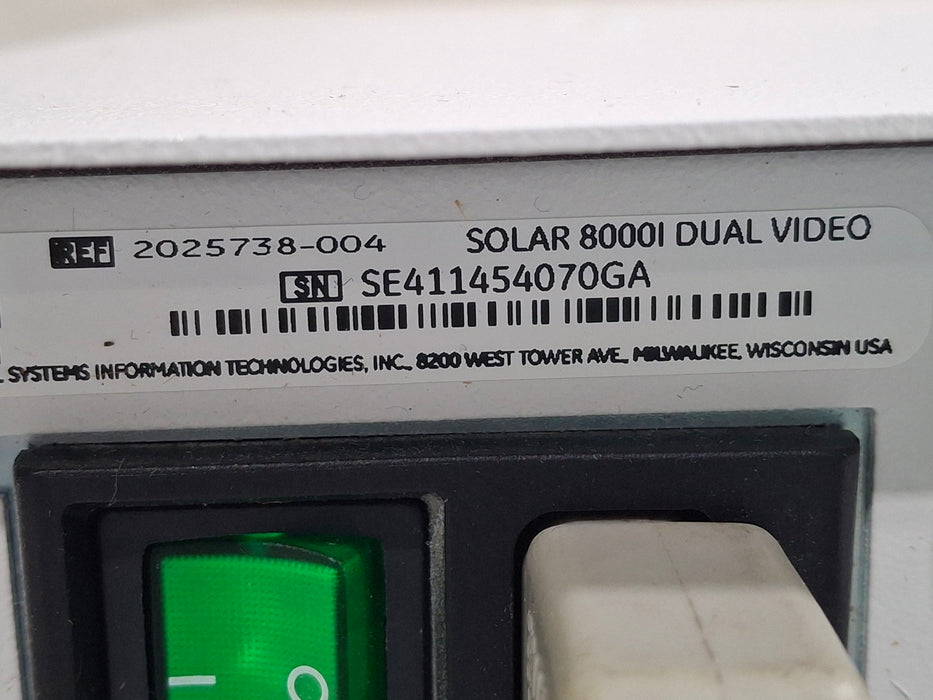 GE Healthcare Solar 8000i Patient Monitor