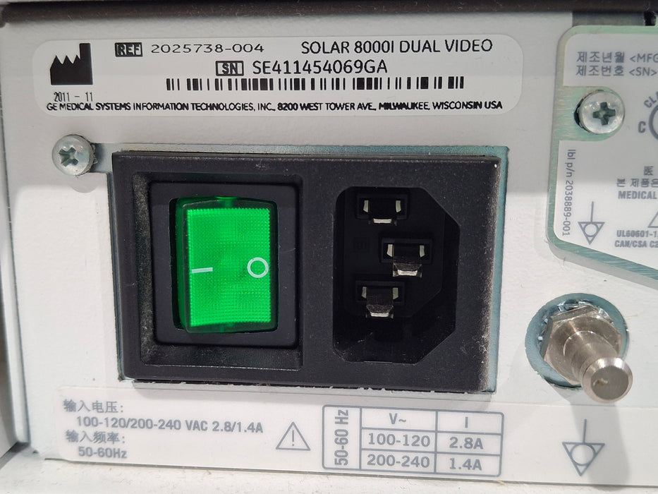 GE Healthcare Solar 8000i Patient Monitor
