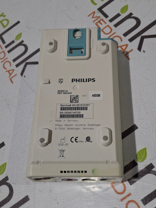 Philips M3001A-A03C06 Masimo SpO2, NIBP, ECG, Temp, IBP MMS Module