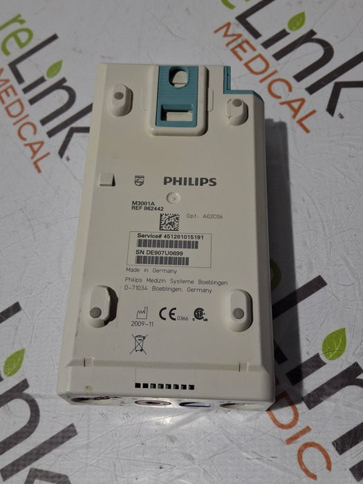 Philips M3001A-A02C06 OxiMax SpO2, NIBP, ECG, Temp, IBP MMS Module